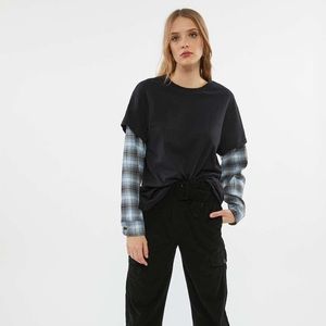 Urban Outfitters Layered Flannel Tee